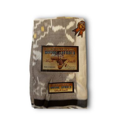 Adani Footah - Soft Brown &amp; White with Yellow Hints Footah -   فوطة عدني بني وأبيض بلمسات صفراء