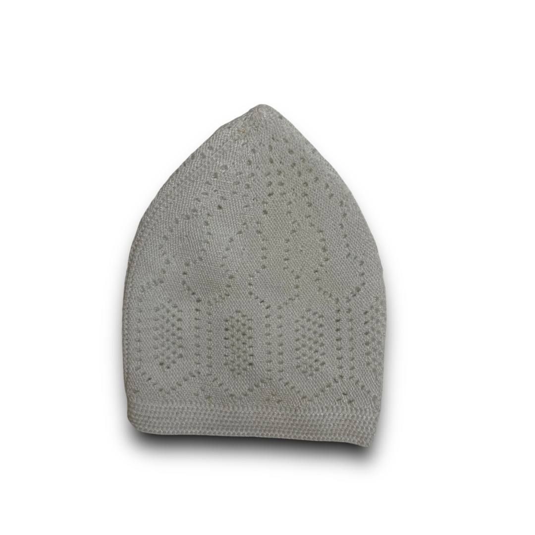 Men’s Classic Prayer Cap | Affordable Islamic Kufi طاقية أبيض