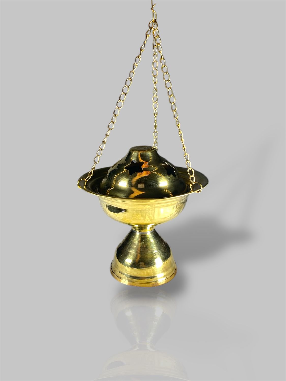 Gold Incenses and charcoal holder موقد نار ذهبي حديد