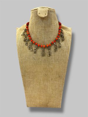 Orange necklace قلاده برتقاليه 