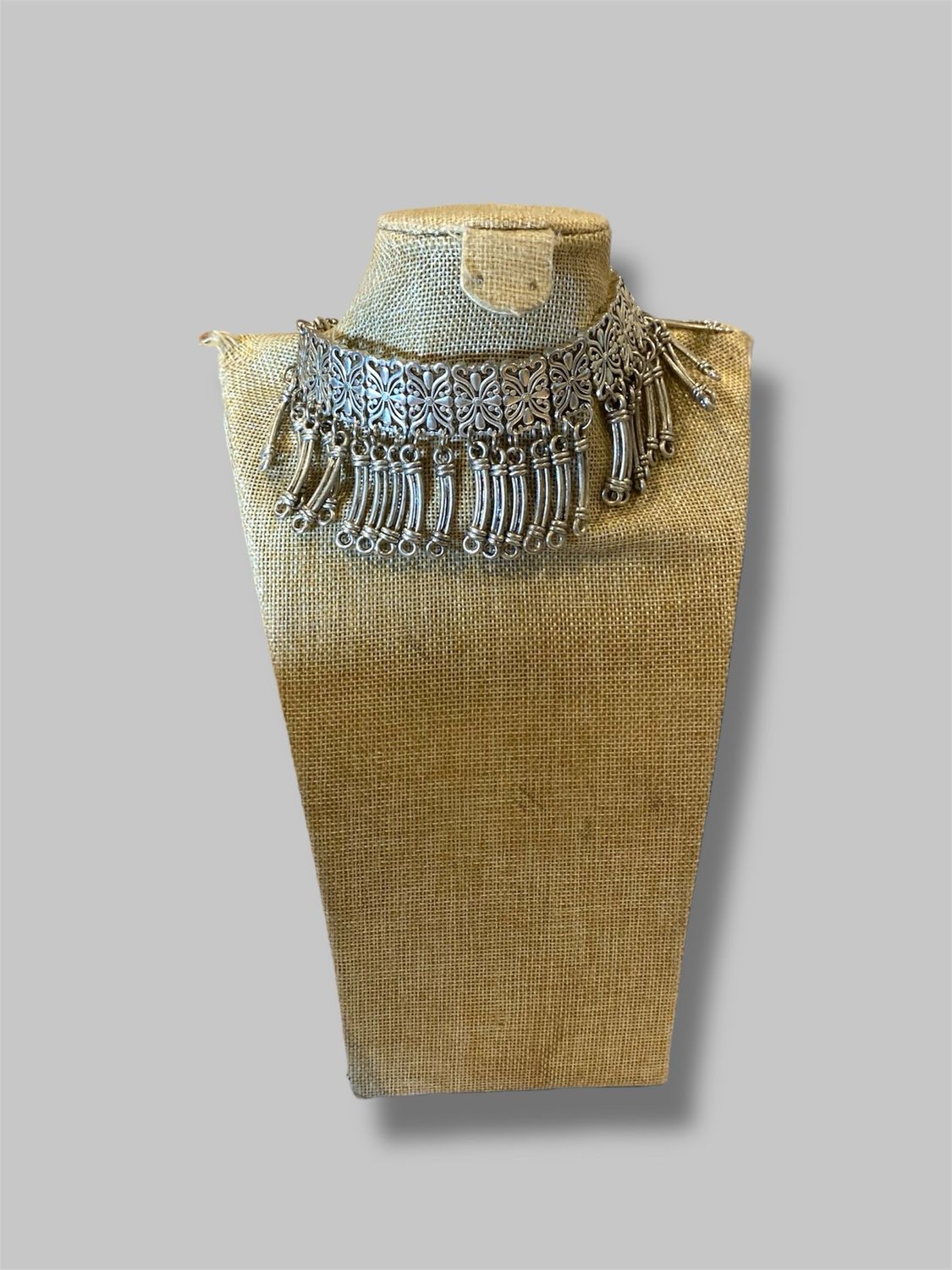 Silver chunky necklace 