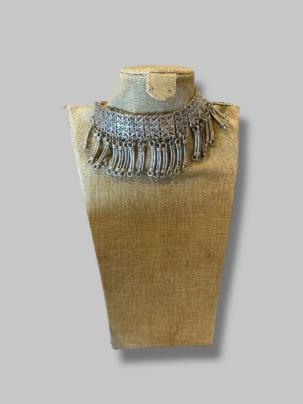 Silver chunky necklace 