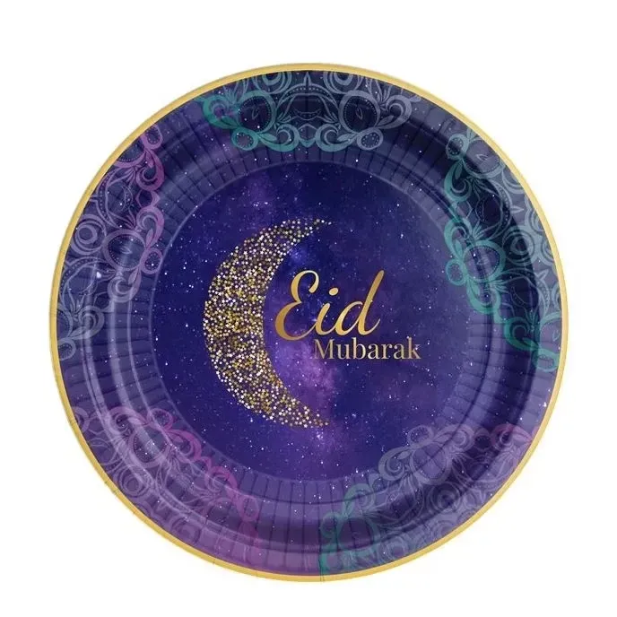 Opulent Eid Plates - 23cm (8pk)