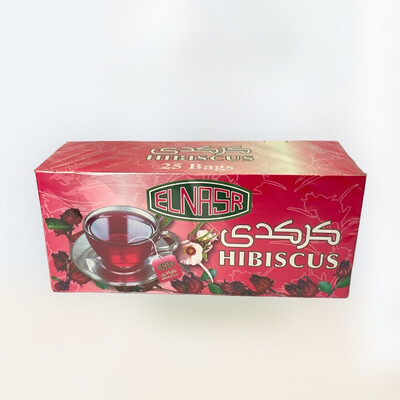 ELNASR Hibiscus tea bag (25 bags) - شاي كركدية كيس شاي