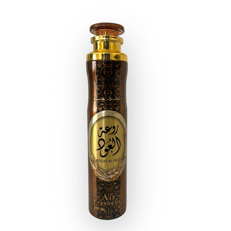 Lattafa Rouat Al Oud Air Freshener 300ML  ملطف الجو-  روعة العود