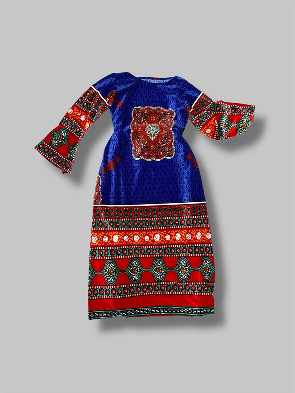 Traditional Sitara Yemeni Girls Dress (Ages 6 to 8) - الزي اليمني التقليدي للبنات  (٦ إلى ٨ سنين) -