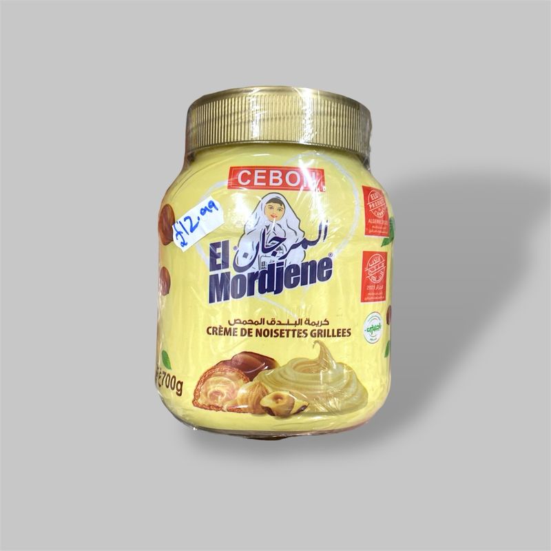 el mordjene creamy peanut spread - المرجان كريمة البندق المحمص