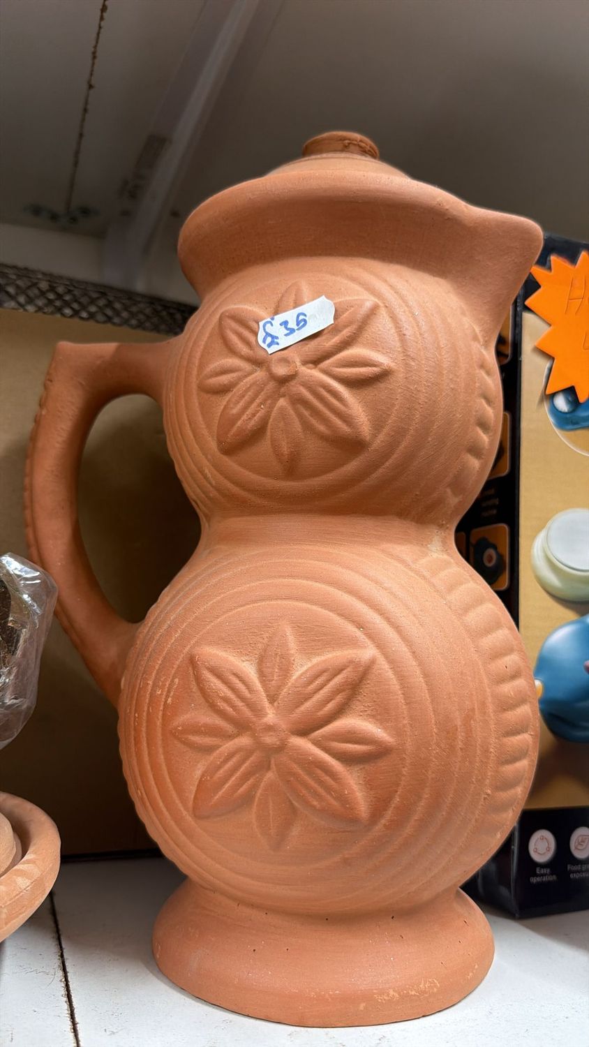 Clay Water Jug-  القارورة الفخارية