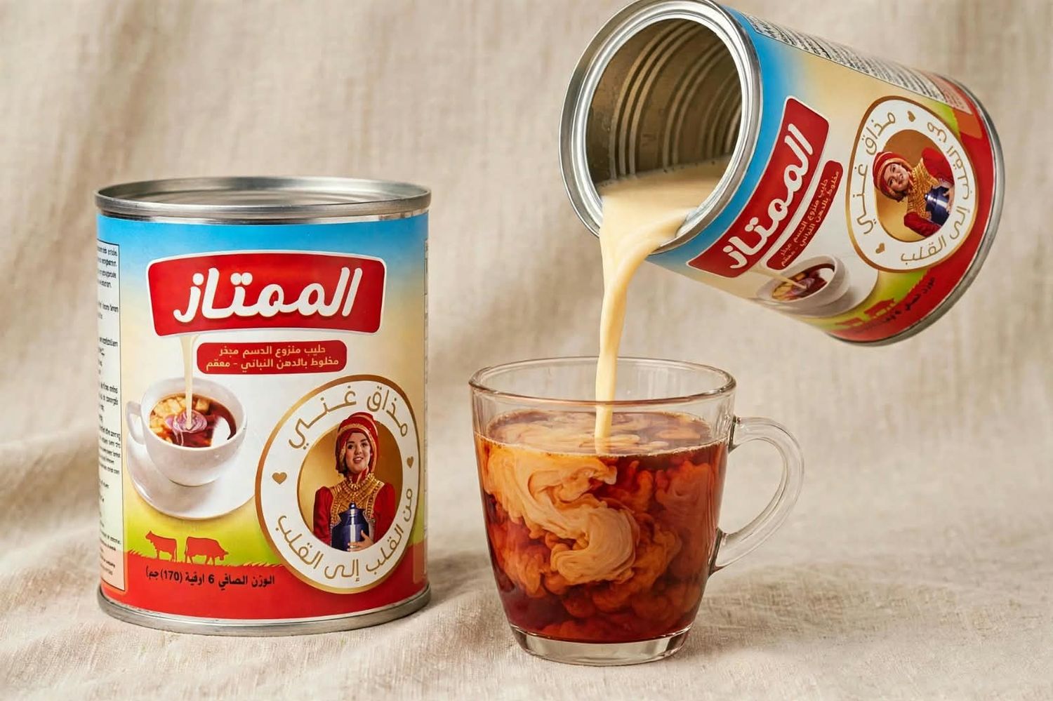 AlMomtaz Evaporated Milk 170g - (حليب الشاي  (ممتاز
