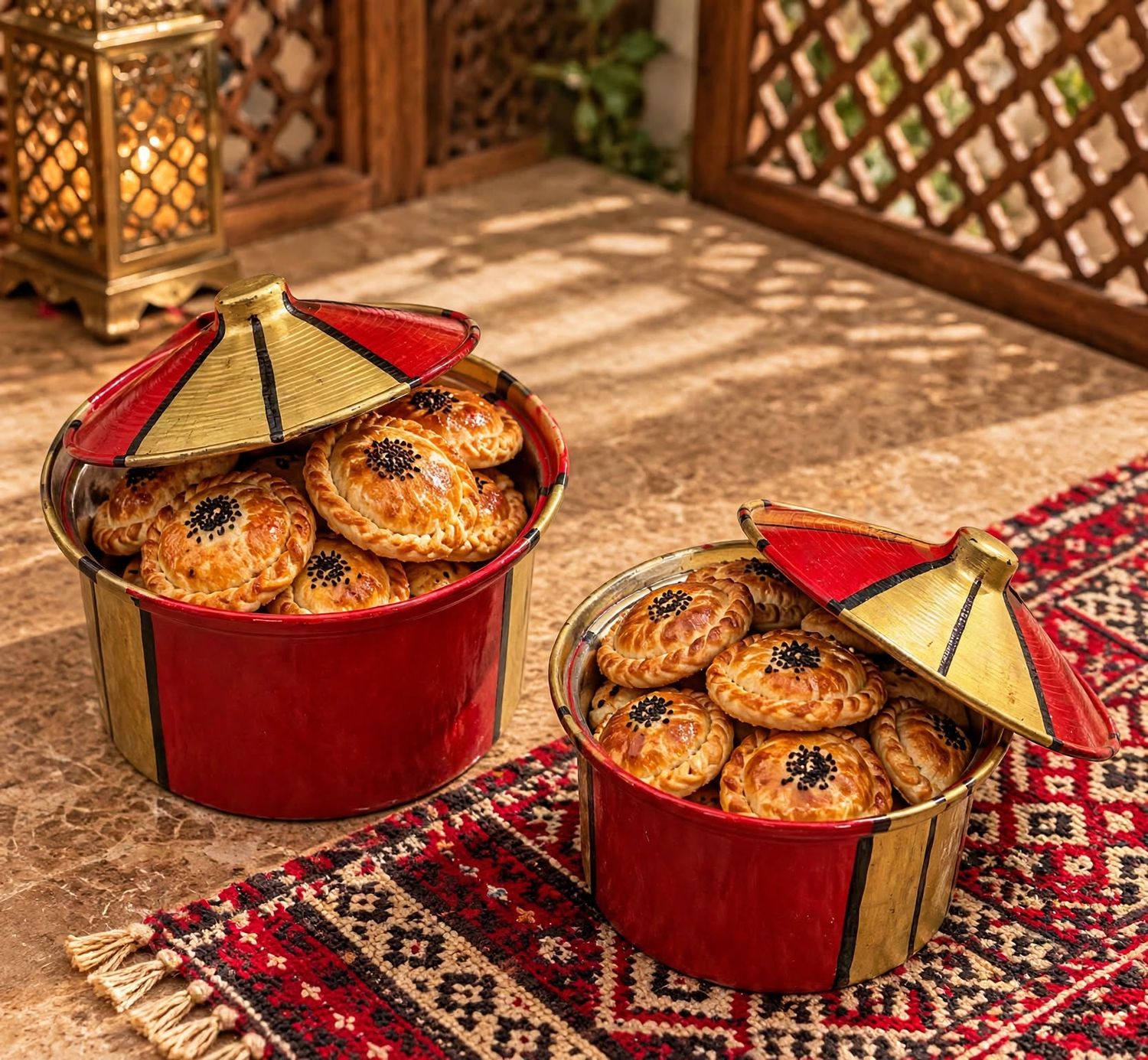 Qidr Golden Red Set مجموعه قدر ذهبي أحمر