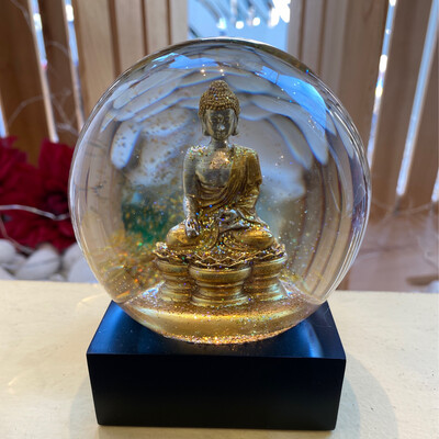 Snow Globe Buddha 