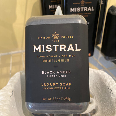 Mistral Black Amber Luxury Soap
