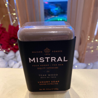 Mistral Teakwood Luxury Mens Soap