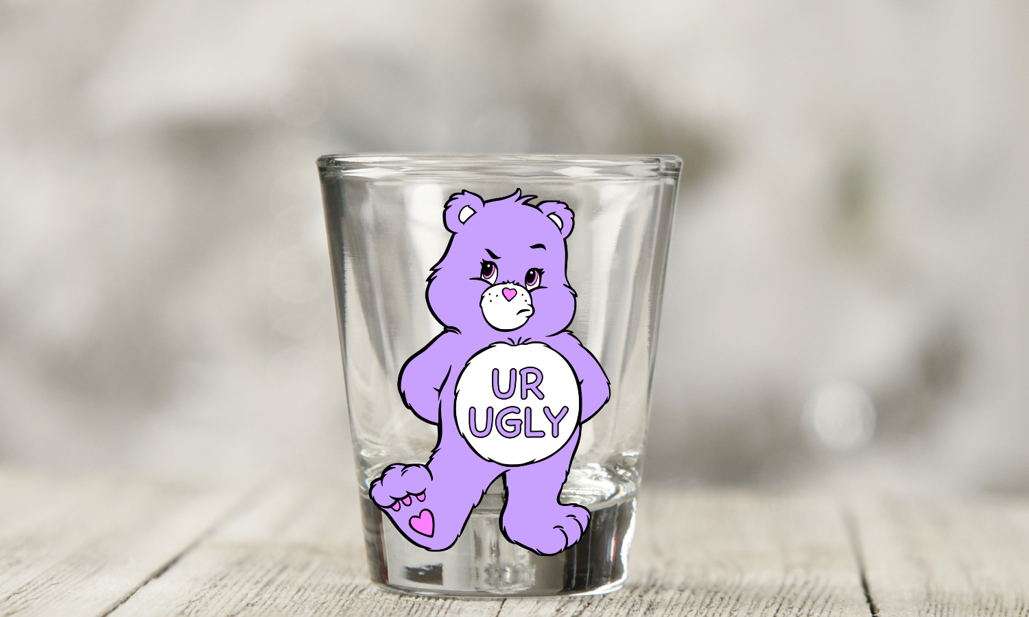 UR UGLY Shot Decal
