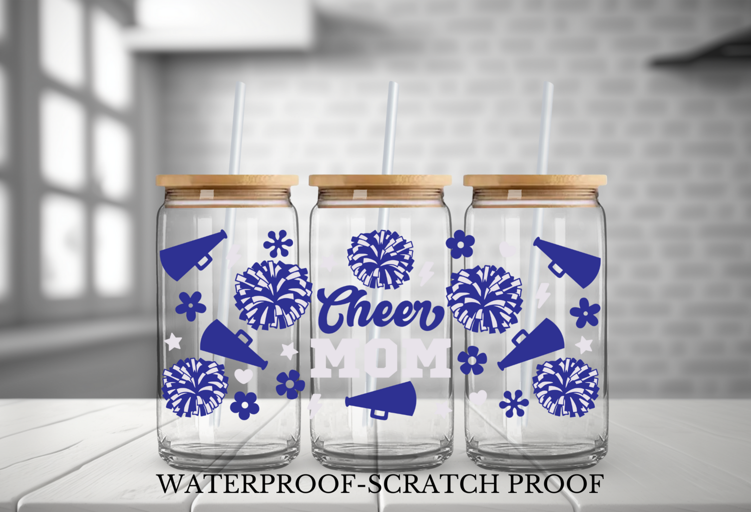 CHEER MOM BLUE