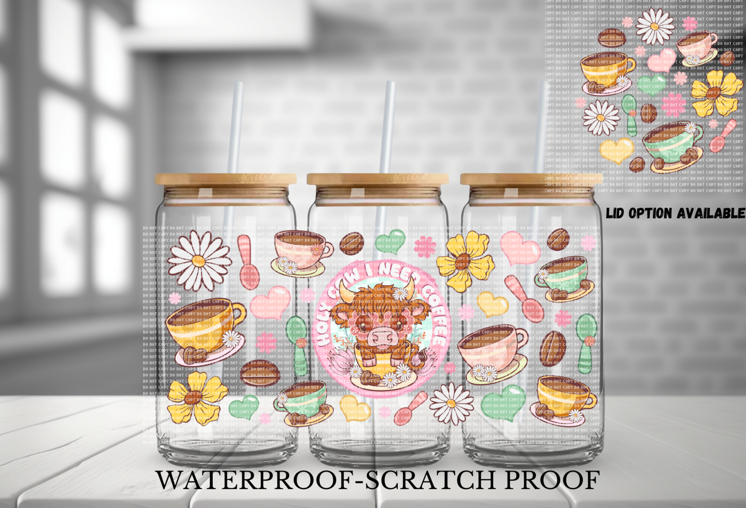 HOLY COW I NEED COFFEE WITH CHOICE OF ADDING LID (EXCLUSIVE)