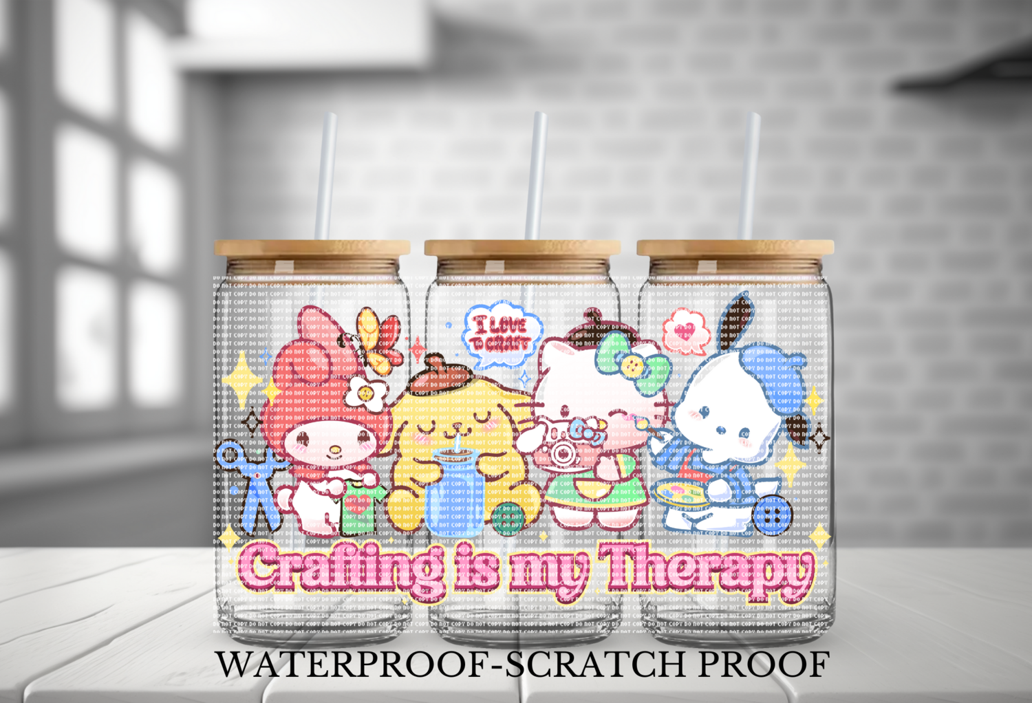 HELLO KITTY CRAFT ING IS MY THERAPY  (EXCLUSIVES)