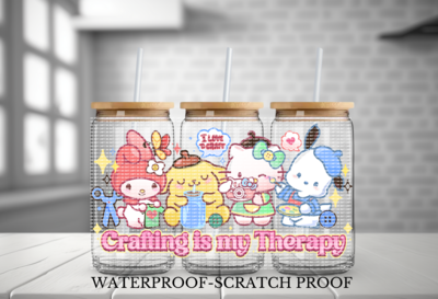 HELLO KITTY CRAFT ING IS MY THERAPY  (EXCLUSIVES)