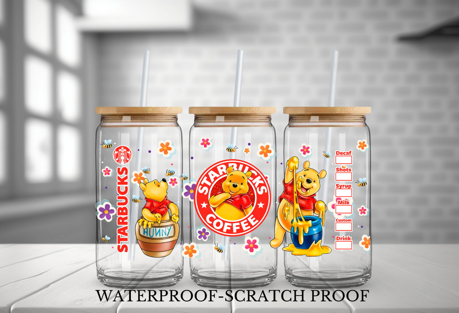 POOH RED STARBUCKS