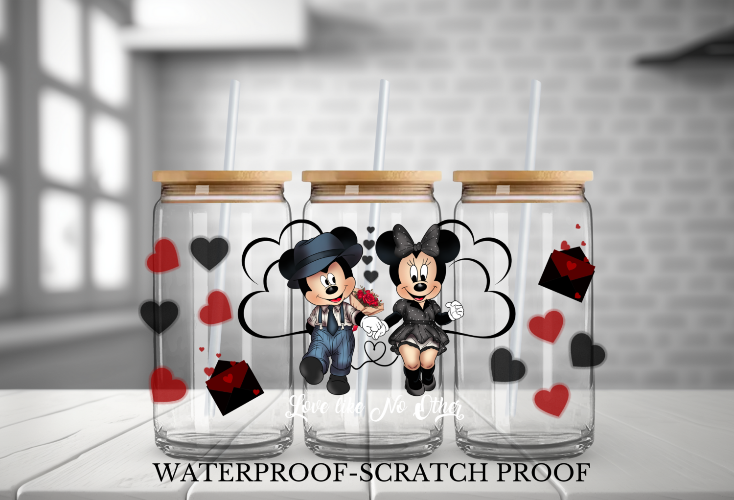 MICKEY &amp; MINNIE BLACK AND RED (EXCLUSIVE)