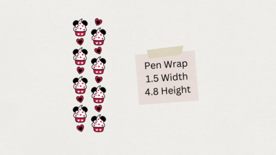 MINNIE CAKES PEN WRAP