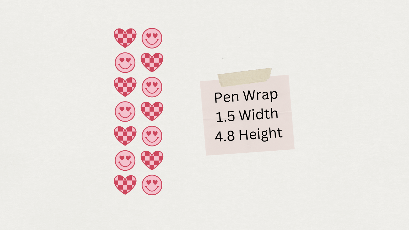 HEARTS &amp; FACES PEN WRAP