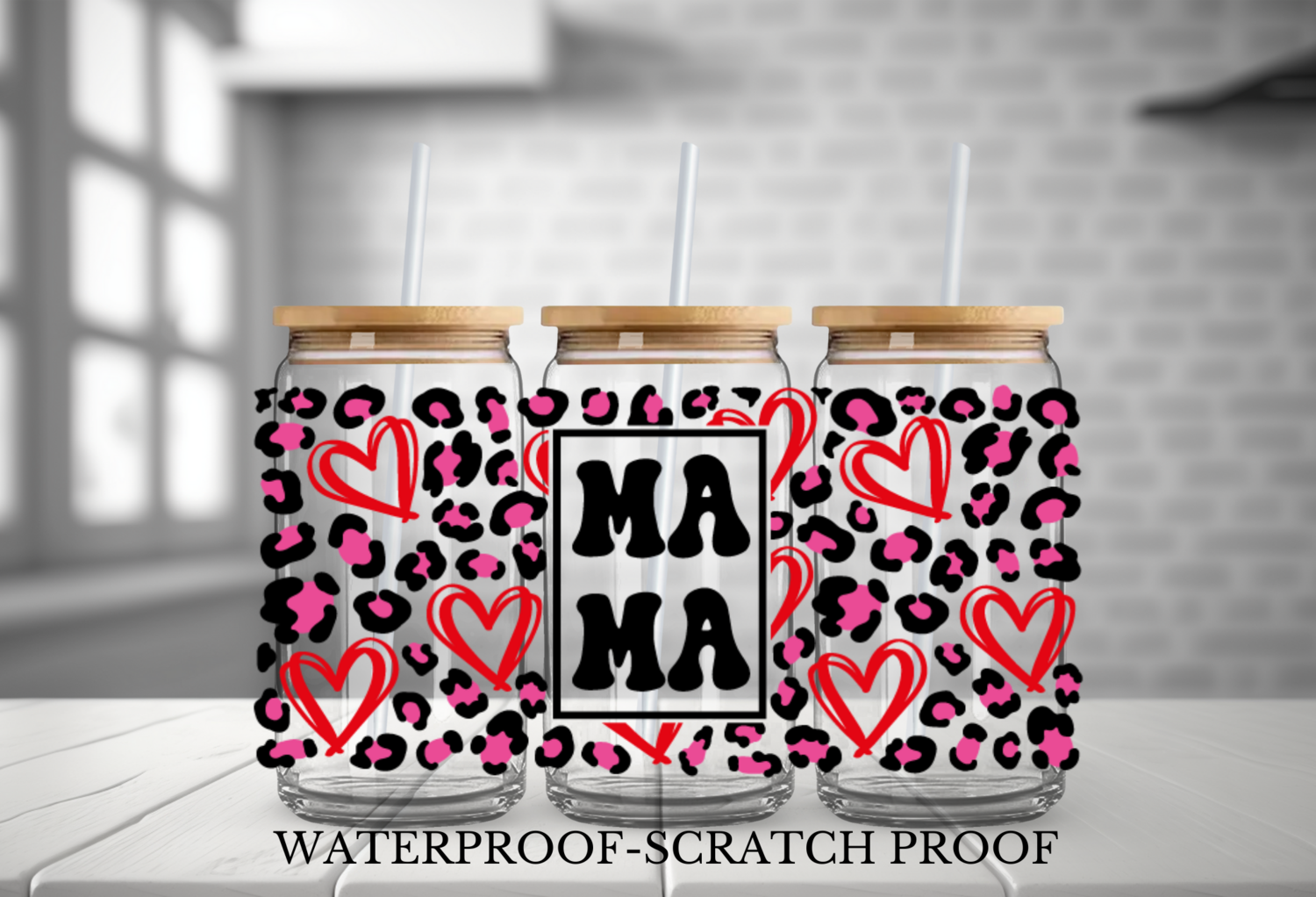 MAMA LEOPARD RED