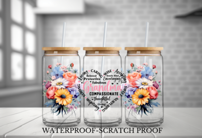 GRANDMA HEART FLORAL