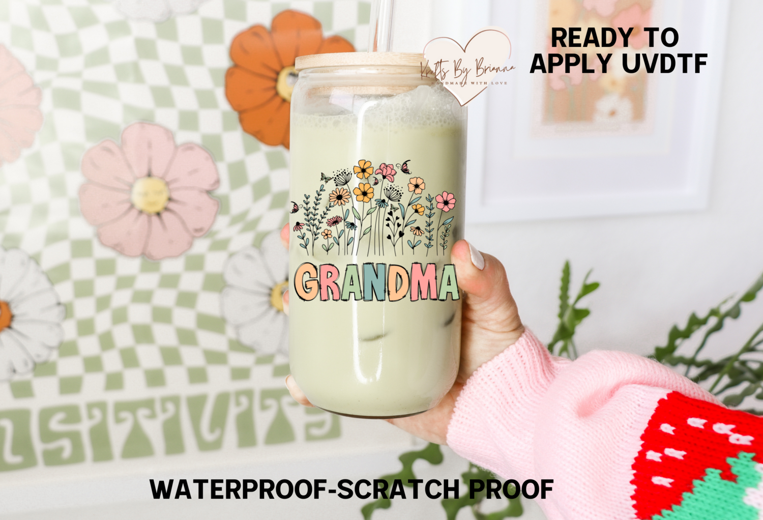GRANDMA FLOWERS DECAL