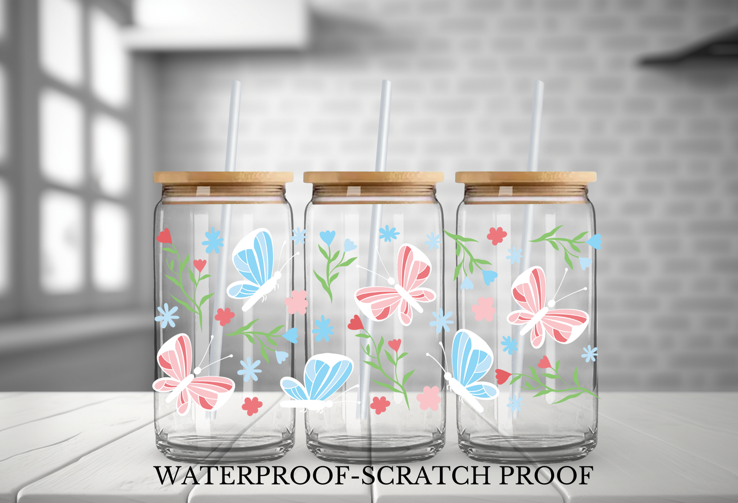 BOHO BUTTERFLIES AND FLOWERS