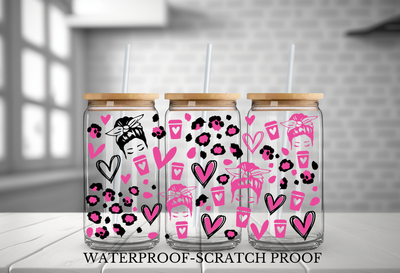 MOM PINK LEOPARD COFFEE
