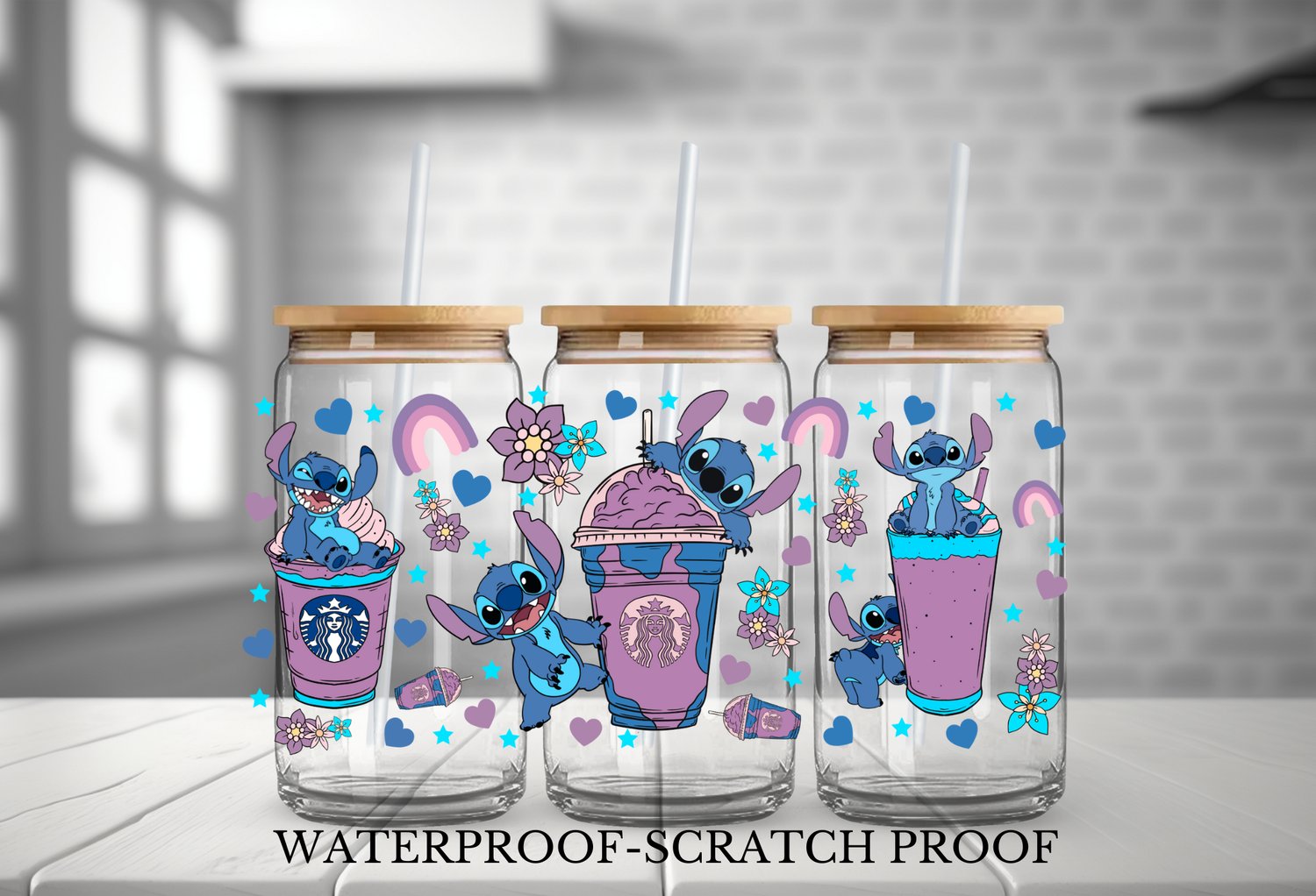 STITCH PURPLE CUPS