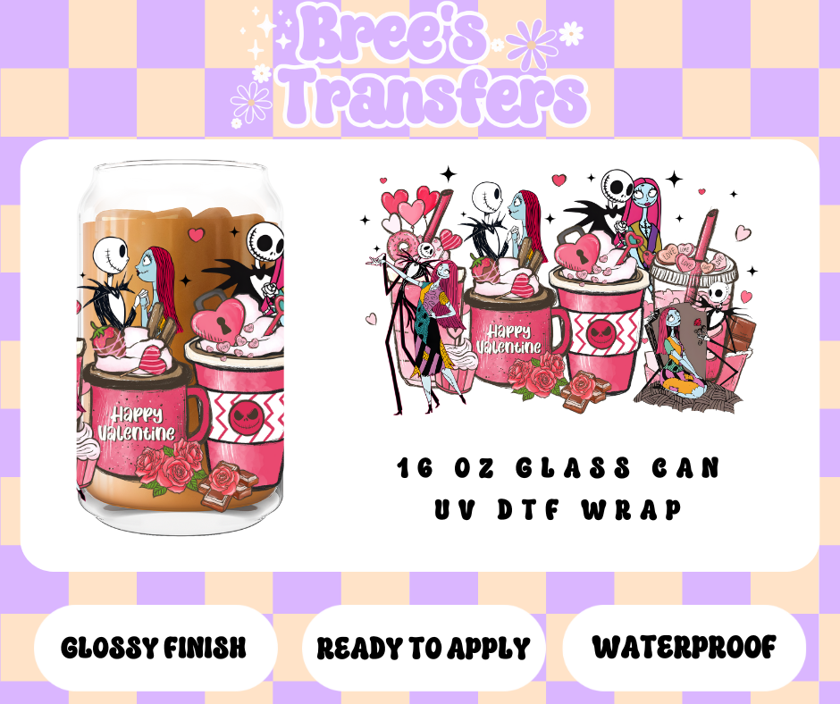 JACK AND SALLY PINK CUPS
