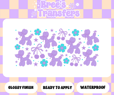 DOG BALLONS PURPLE