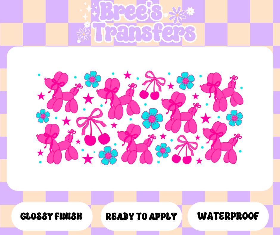 DOG BALLONS PINK