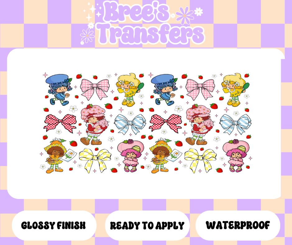 STRAWBERRY CHARACTER BOWS
