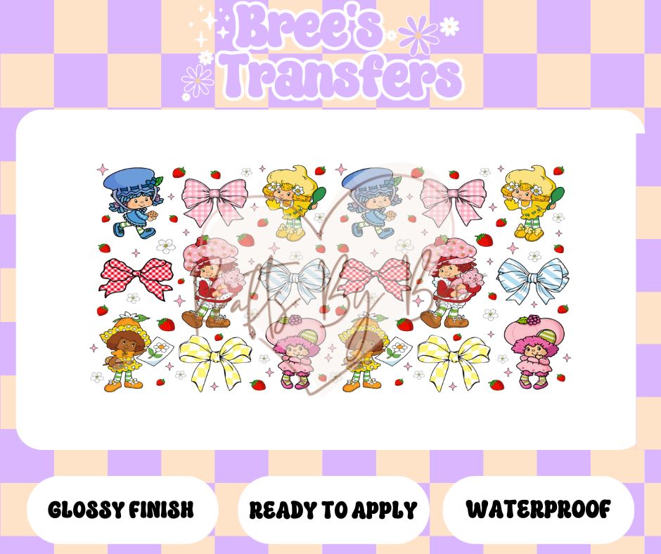 STRAWBERRY CHARACTER BOWS