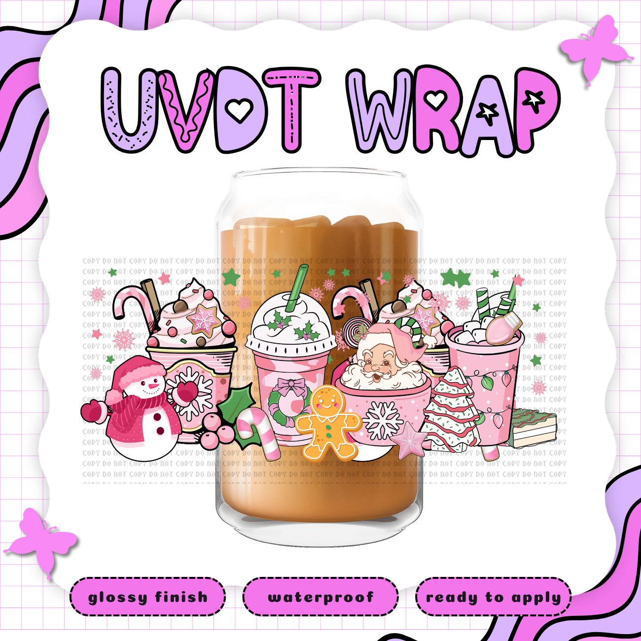 PINK SANTA CUPS