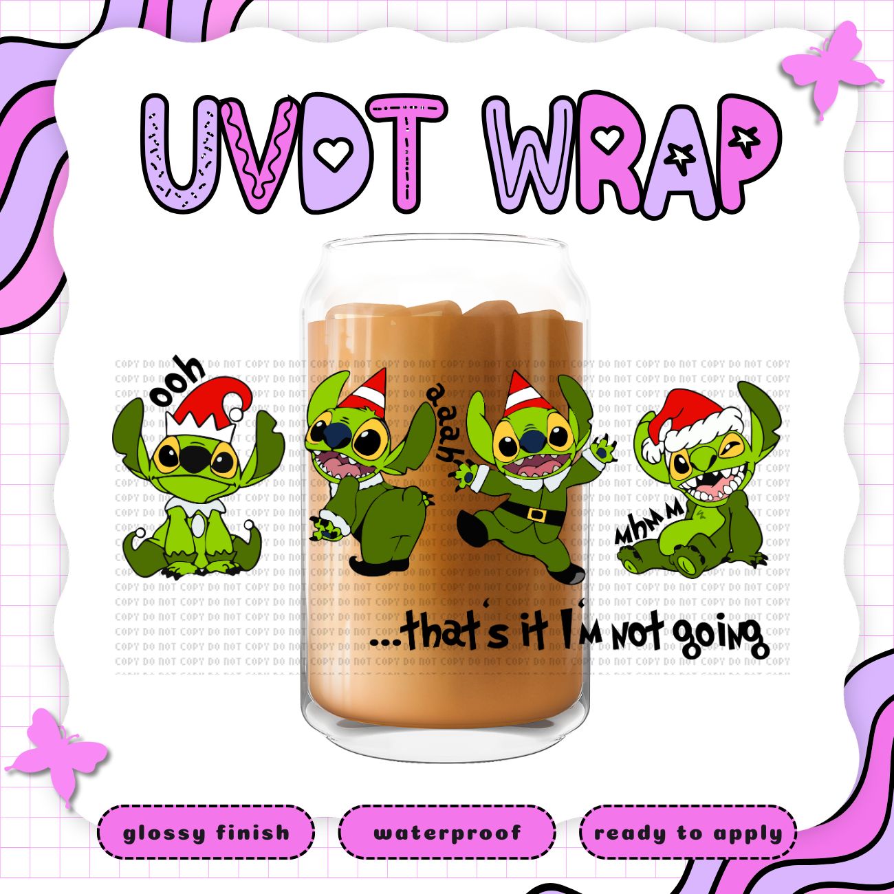NOT GOING STITCH GREEN