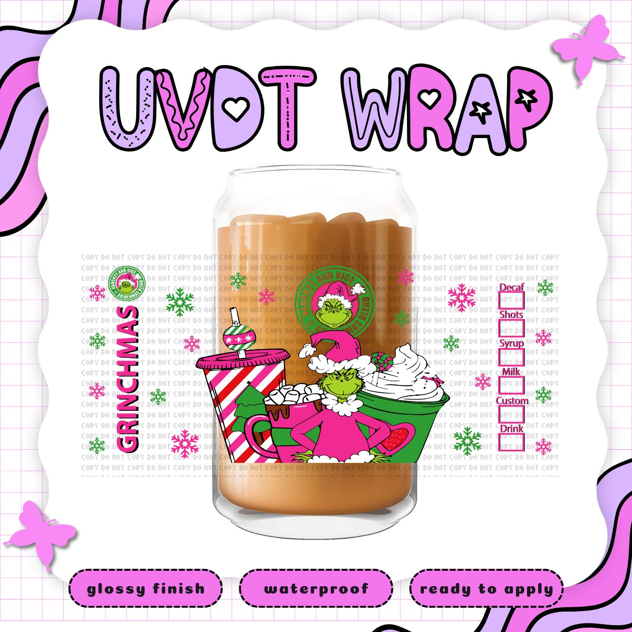 GRINCH STARBUCKS PINK