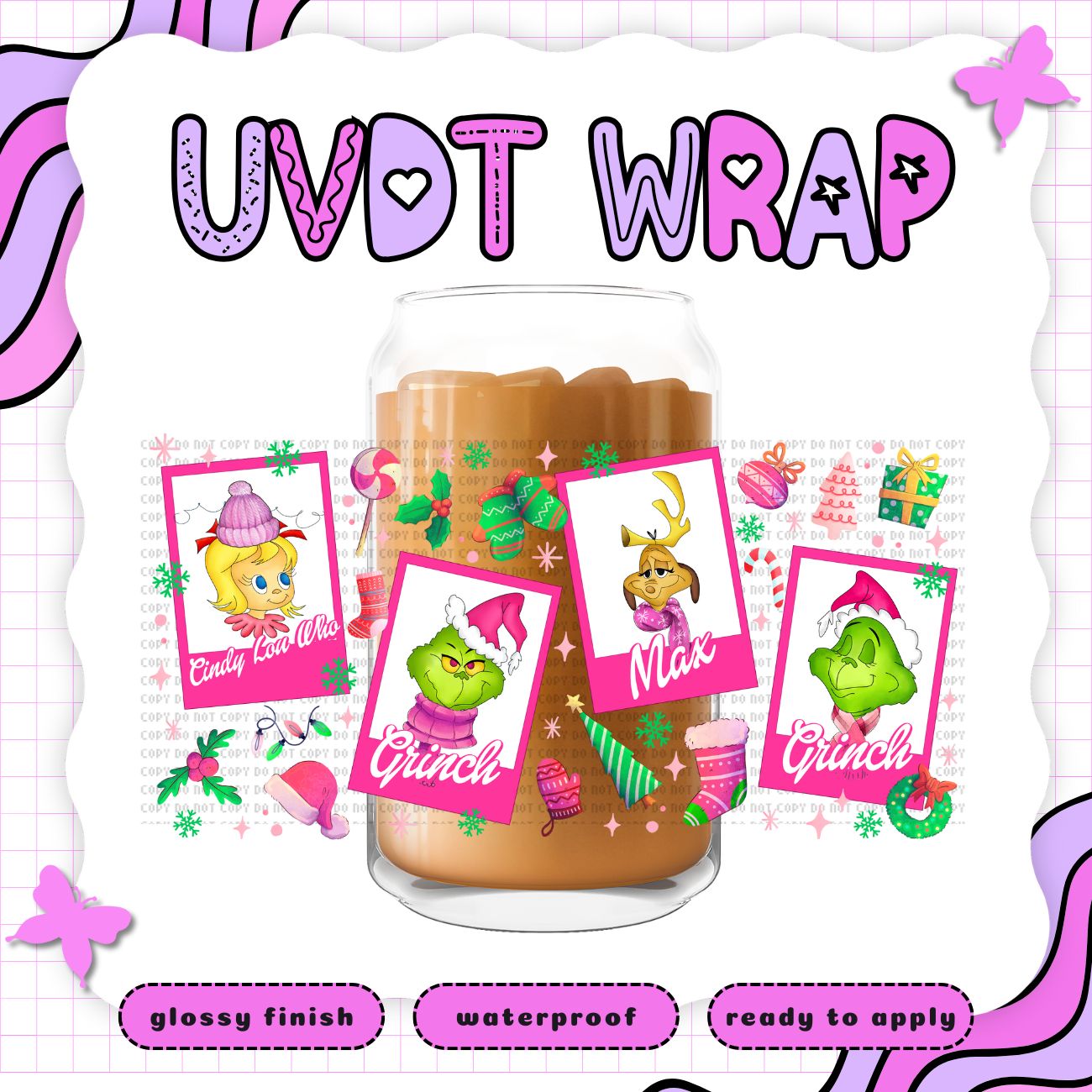 PINK GRINCH CARDS 2