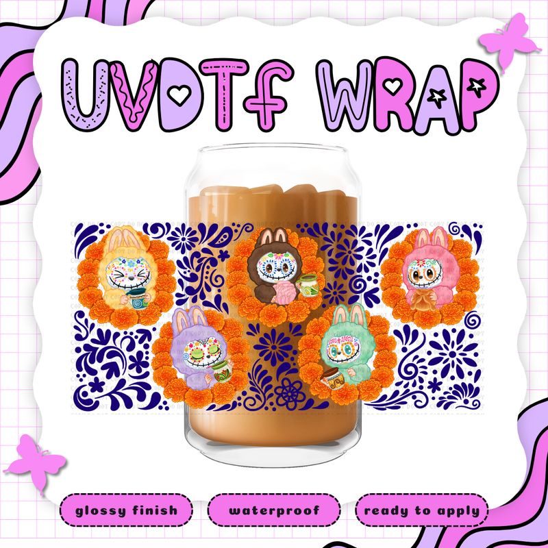 LABUBU DIA DE MUERTOS BLUE