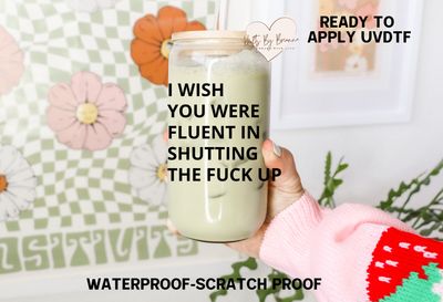 SHUTTING THE F UP DECAL BLACK