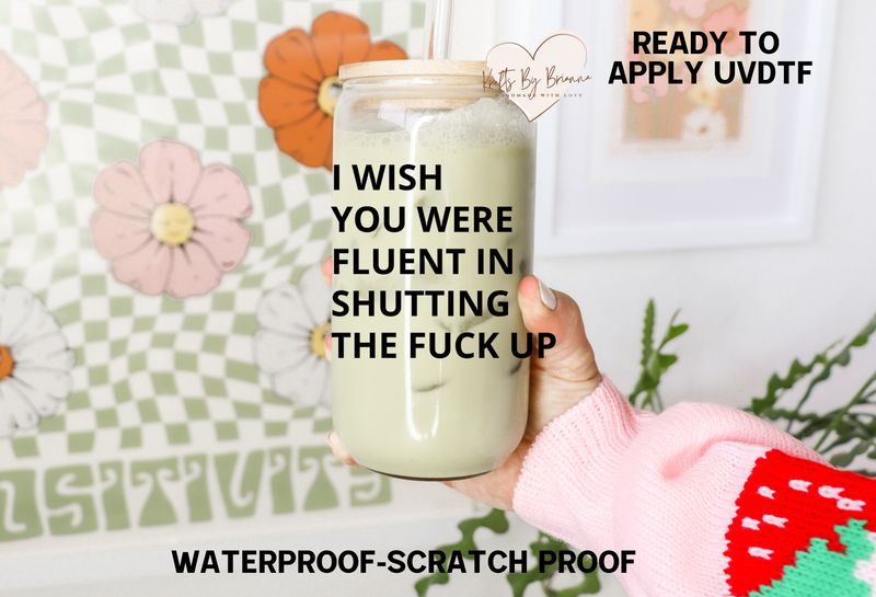 SHUTTING THE F UP DECAL BLACK