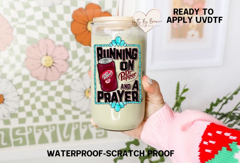 RUNNING ON DR.PEPPER DECAL