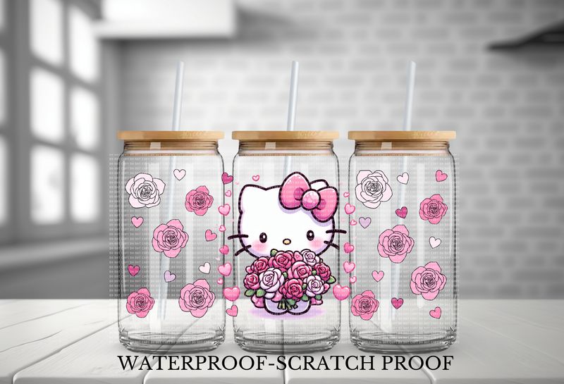 HELLO KITTY FLOWERS PINK  (EXCLUSIVES)
