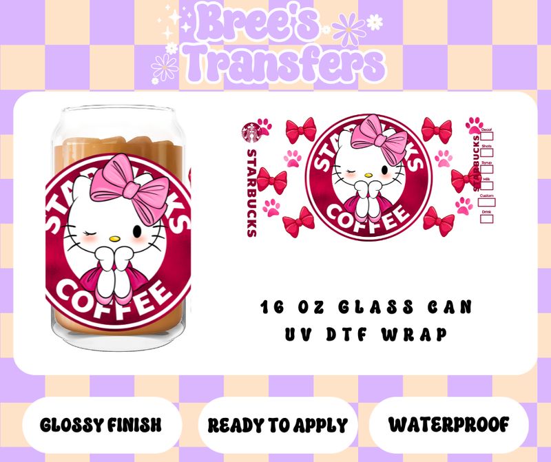 HK PINK STARBUCKS AND BOWS