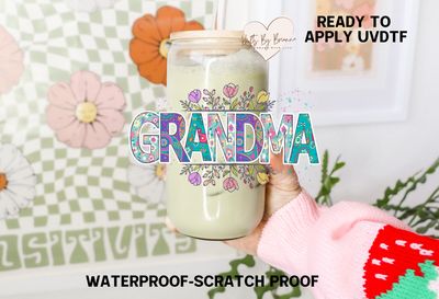 GMA FLORAL LETTERS DECAL