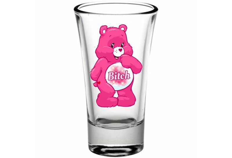 BITCH PINK BEAR Decal