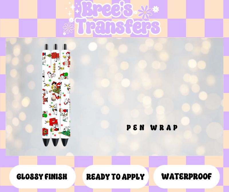 SNOOPY XMAS PEN WRAP